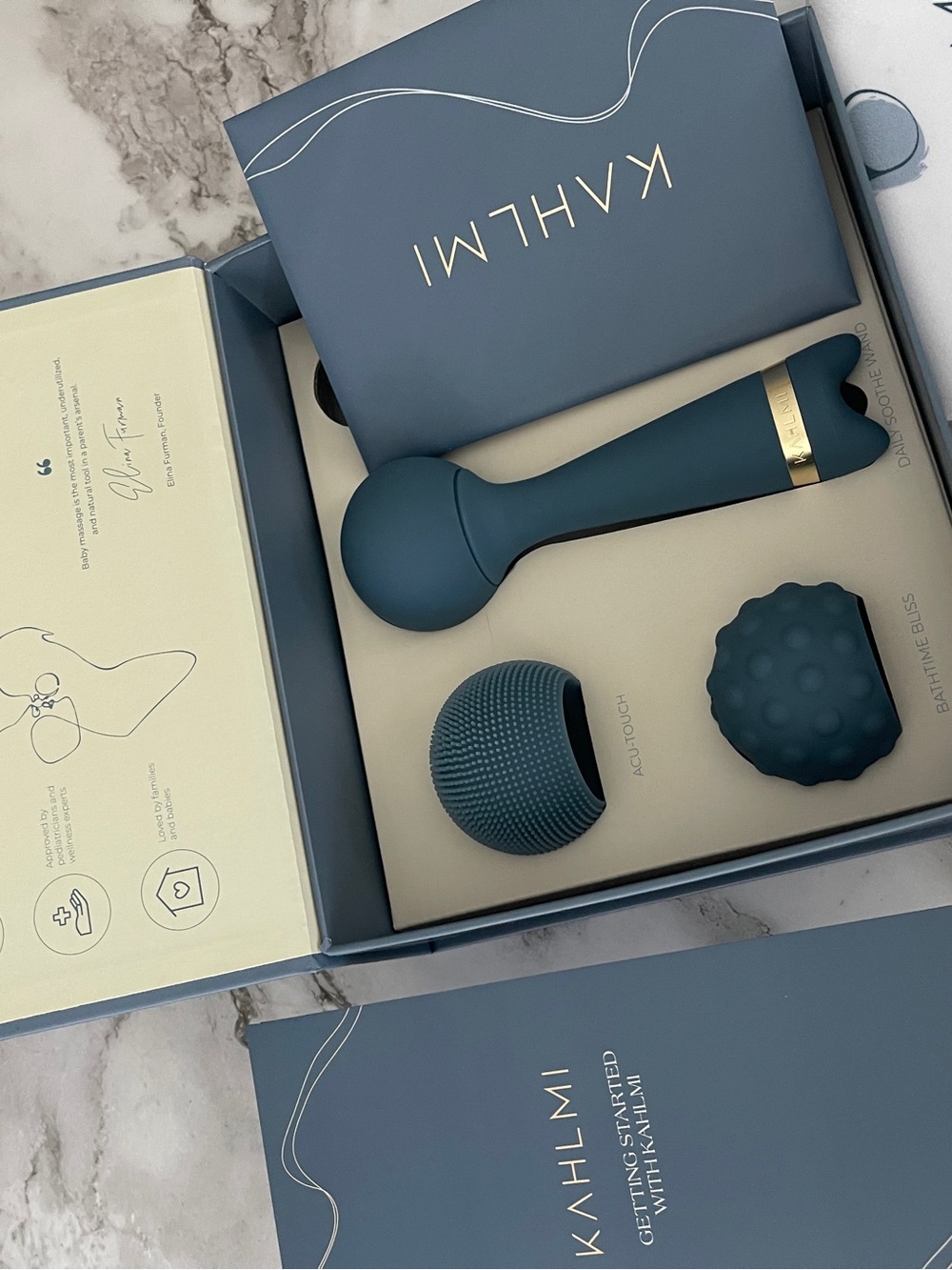 $119 Like New KAHLMI Complete Baby Deep Massager - Teal Unisex Newborn